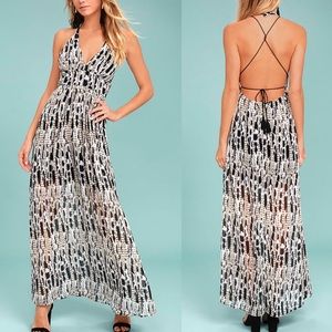 New BB Dakota Maxi Dress Halter Open back